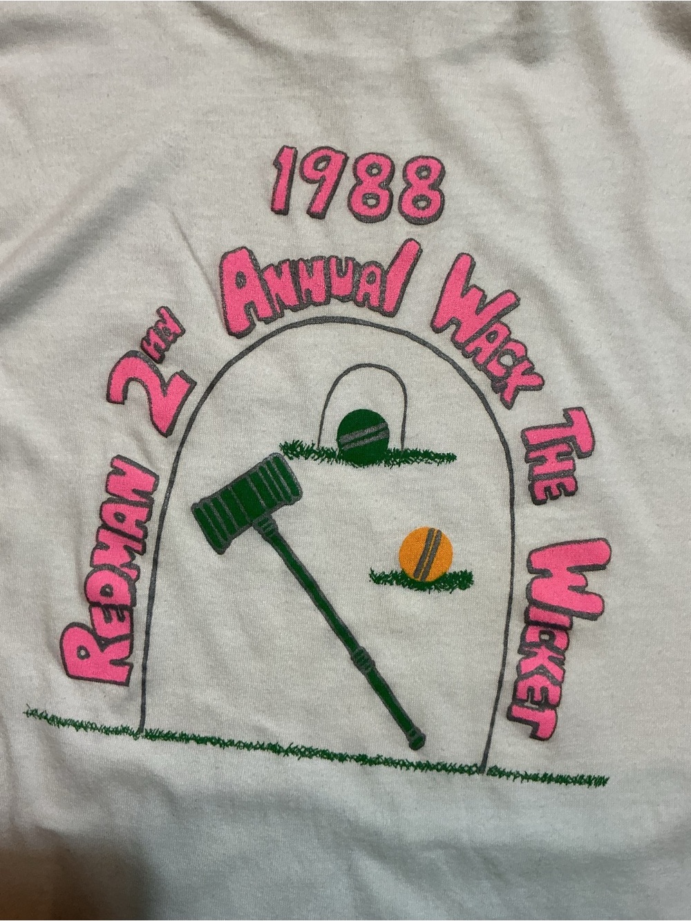 Vintage 1988 Hanes Redman 2nd Annual Wack The Wicket Croquet Single Stitch